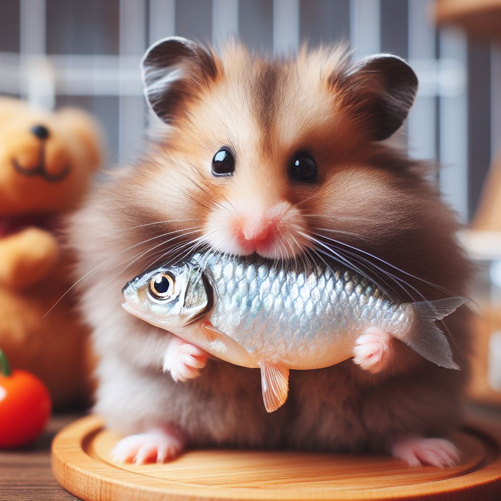 How much Fish can you give a hamster?