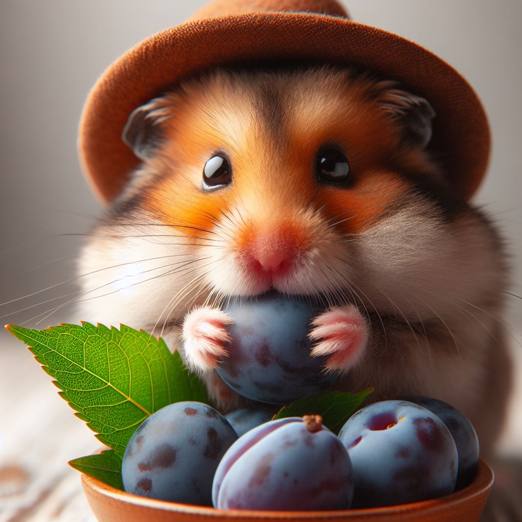 How much Plum leaves can you give a hamster?